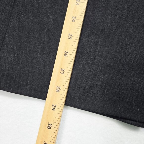 Pendleton Skirt Womens Black Vintage Size 10 Lined Back Slit Wool Button - Picture 15 of 16